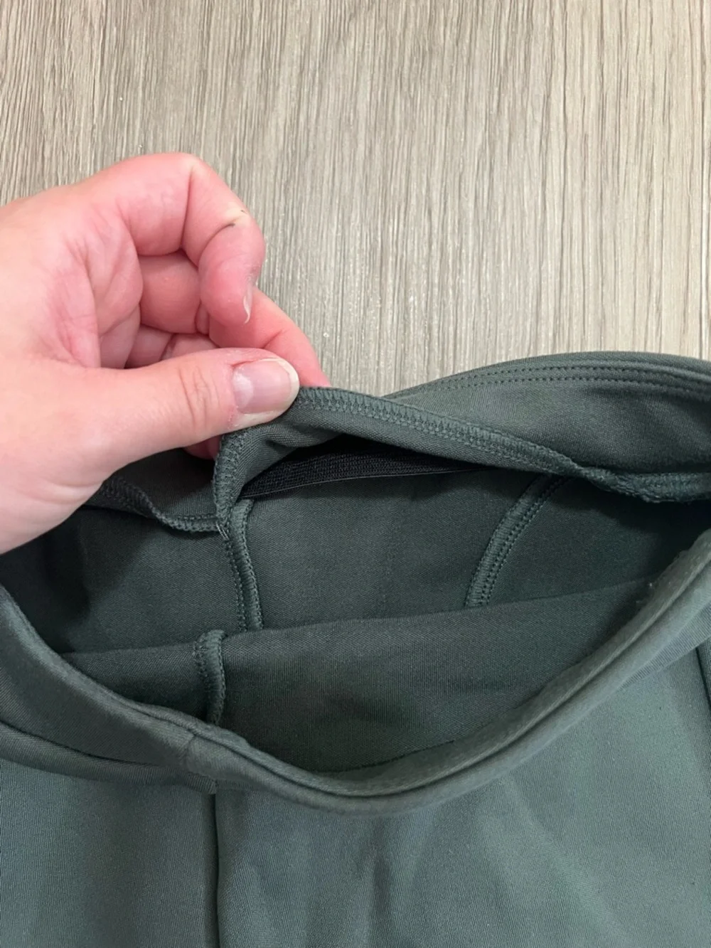 Alo Yoga Green High Waisted Flare Leggings ‼️self altered - Picture 12 of 12